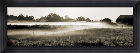 Framed Fog in the Hills Print