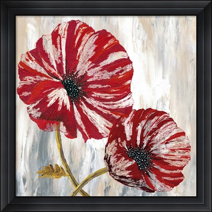 Framed Red Poppies I Print