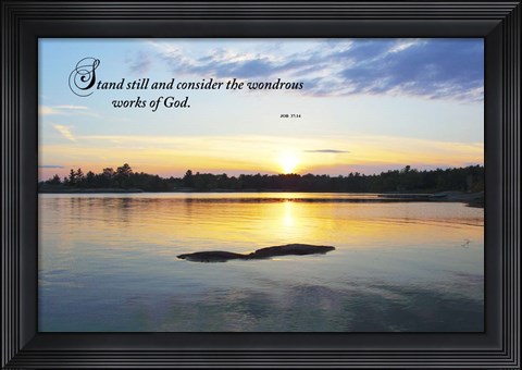 Framed Northern Sunset II Print