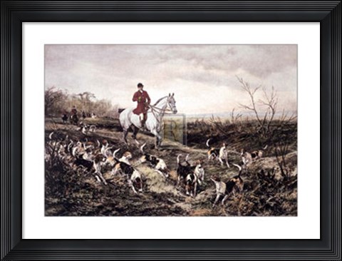 Framed Hounds Feathering Print