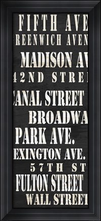 Framed NYC Streets Print