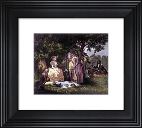 Framed Angler&#39;s Repast Print