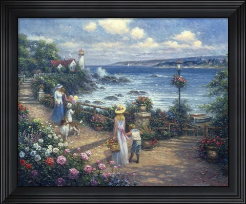 Framed Seaside Stroll Print