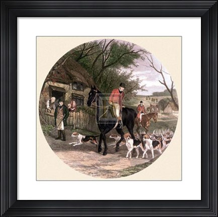 Framed Here Come the Hounds Print