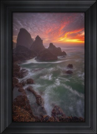 Framed Christmas Sunset Print
