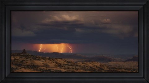 Framed Arches Light Show Print