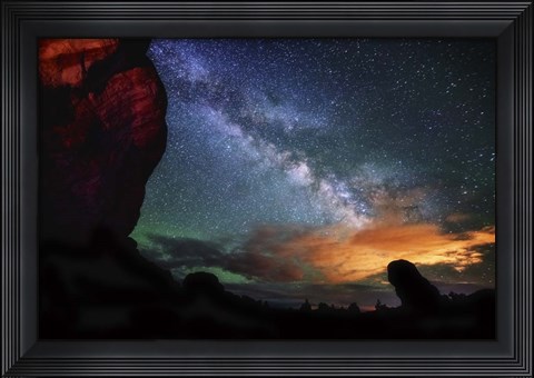 Framed Double Arch View Print