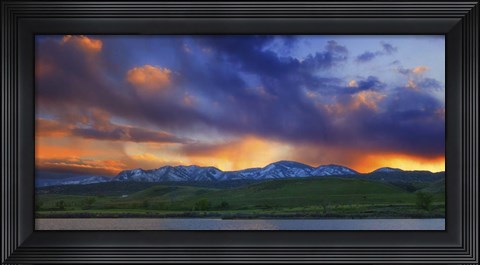 Framed Front Range Light Show Print
