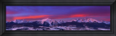 Framed Gore Range Sunrise Print