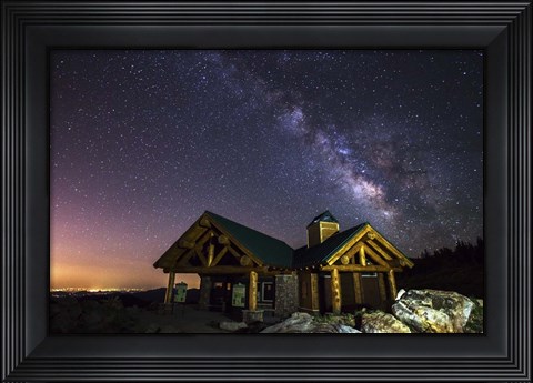 Framed Mount Evans Visitor Cabin Print