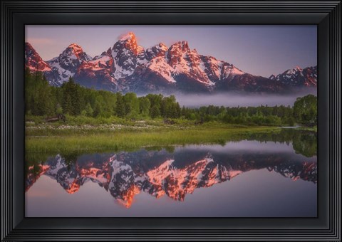 Framed Teton Awakening Print