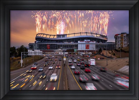 Framed Broncos Win AFC Championship Game 2016 Print