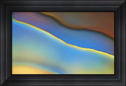 Framed Blue Flow Print