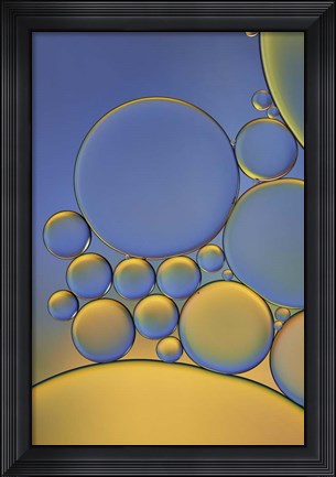 Framed Orange and Purple Drops Print