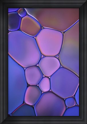 Framed Purple Stained Glass Print
