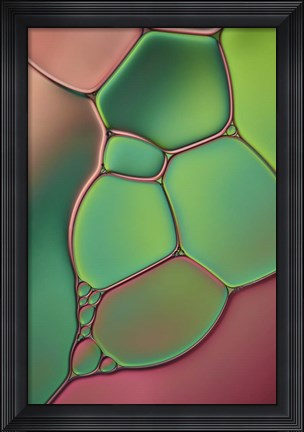 Framed Stained Glass V Print