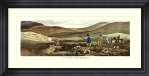Framed Grouse Shooting Print