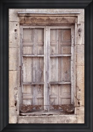 Framed French Window I Print