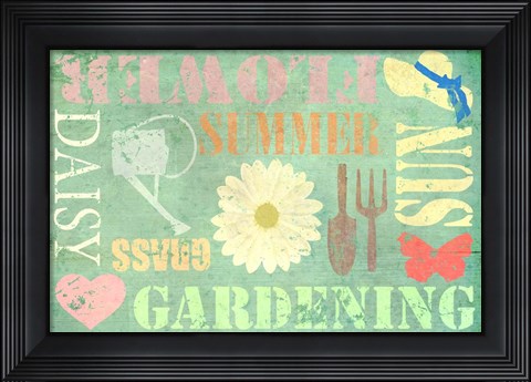 Framed Gardening Print