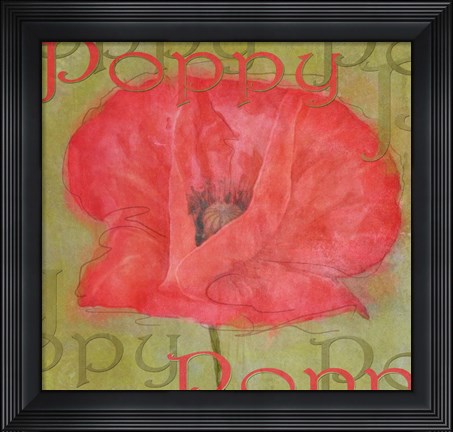 Framed Poppy Print