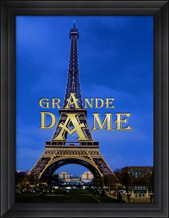 Framed Eiffel Tower - Grande Dame Print