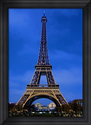 Framed Eiffel Tower Blue Hour Print
