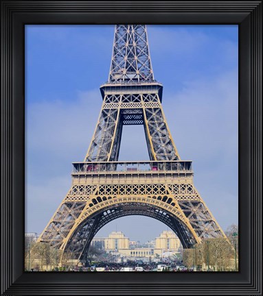 Framed Eiffel Tower First and Second Platform Print