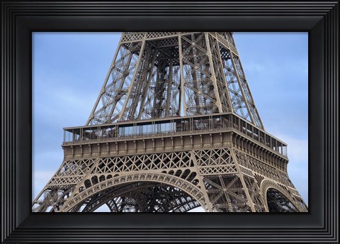 Framed Eiffel Tower First Platform Paris Print