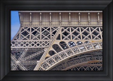 Framed Eiffel Tower HDR Details Paris Print
