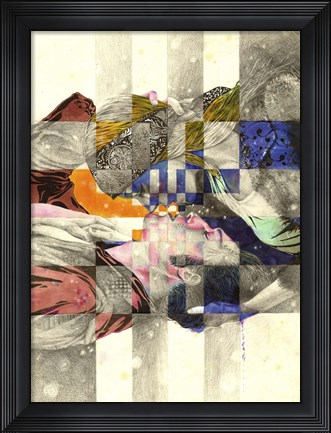 Framed Kiss ll Print