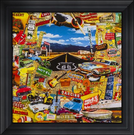 Framed Along the Route Print