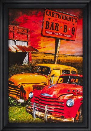 Framed Cartwrights BBQ Print
