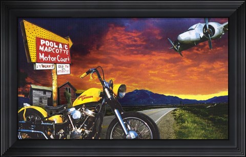 Framed Marcotte Motor Court Print