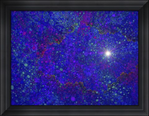 Framed Burning a Hole in Spacetime Print