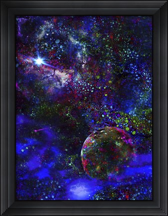 Framed Orphan Planet, Distant Star Print