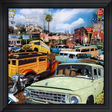 Framed Pacific Paradise Motel 2 Print