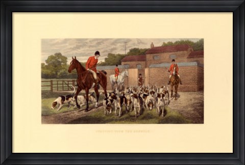 Framed Starting from the Kennels Print