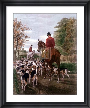 Framed Evening - Returning to Kennels Print