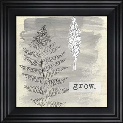 Framed Garden Scrapbook I Print