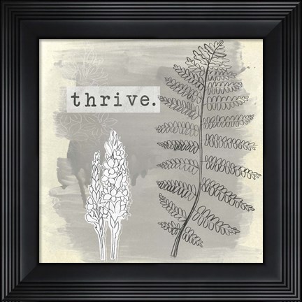Framed Garden Scrapbook II Print