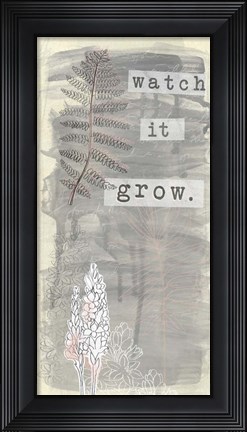 Framed Garden Scrapbook VI Print