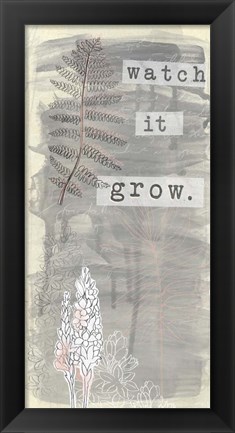 Framed Garden Scrapbook VI Print