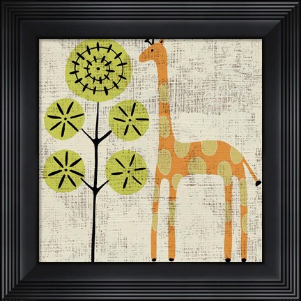 Framed Ada&#39;s Giraffe Print