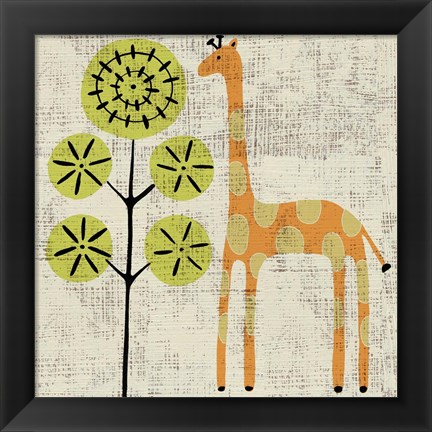 Framed Ada&#39;s Giraffe Print