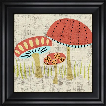 Framed Ada&#39;s Mushrooms Print