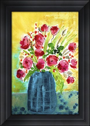 Framed Bright Arrangement I Print