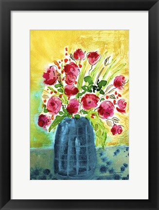 Framed Bright Arrangement I Print