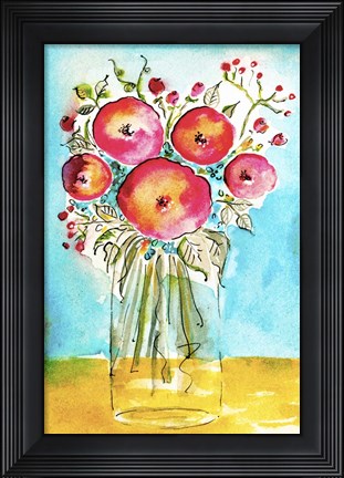 Framed Bright Arrangement II Print