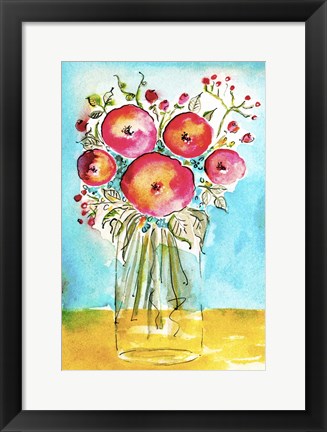 Framed Bright Arrangement II Print