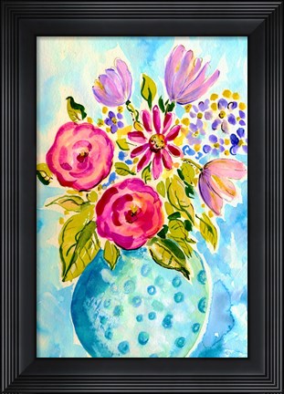 Framed Bright Arrangement III Print